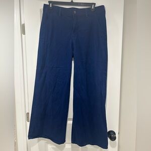 St. John's Bay Wide Leg Navy Chinos